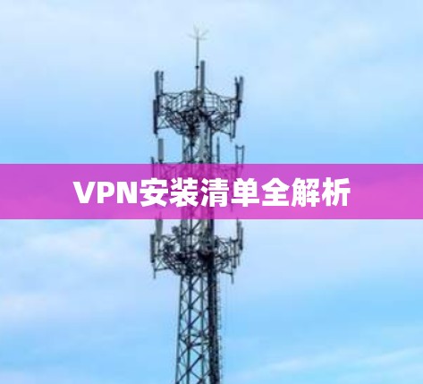 VPN安装清单全解析