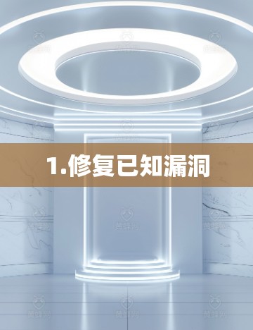 1.修复已知漏洞